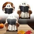 thumbnail image 2 of uhnmki Petite Statue de Lecture Rétro Halloween Article Intérieur Artisanat en Résine, 2 of 6