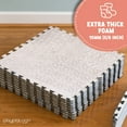 thumbnail image 6 of Play Platoon Non-Toxic Extra-Thick Childrens Foam Play Mats for Floor, 9 Tiles - 72 x 72 inch Comfortable Cushioned Foam Floor Puzzle Tiles for Kids & Toddlers with 24 x 24 inch Sets - Khaki, 6 of 7