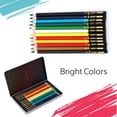 thumbnail image 6 of Pointer Premium Colored Pencils, 12 Count, Bright Colors, Pre-Sharpened, Storage Tin, 6 of 6