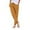 A-Yellow2125, variant on Linen Drawstring Jogger Pants for Women Solid ed Ankle Trousers Beach Casual Daily Wear