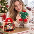 thumbnail image 3 of Christmas Mystery Plush Dumpling Squishy, Cute Stuffed Dumpling Squishy Plush Fidget Toy, Collectible Stress Relief Gift with Simulated Steamer & Fuzzy Handle,Christmas Stocking Stuffers, Home Decor, 3 of 3