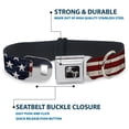 thumbnail image 4 of Buckle-Down Pet Collar, Dog Collar Metal Seatbelt Buckle, Americana Rustic Stars Stripes, 11 to 16.5 Inches 1.0 Inch Wide, 4 of 8