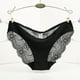 thumbnail image 2 of Tanga de malla de cintura alta para mujer - Ropa interior de encaje ajustable - Lencería sexy y cómoda (S-XXL, 90 % nailon), 2 of 5