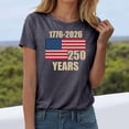 thumbnail image 2 of Leey-World 250 Anniversary Shirt Women American Flag T-Shirt July 4th Graphic Tee 4th Of July Shirts Women(Dark Gray,L), 2 of 8