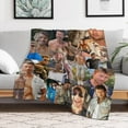 thumbnail image 5 of Glen Powell Poster Blanket Air Conditioning Blanket Super Soft Travel Outdoor Flannel Blanket Fashion Personalized Gift Office Sofa Decorative Blankets Goods Merch30 x40, 5 of 7