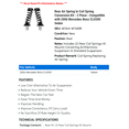 thumbnail image 2 of Rear Air Spring to Coil Spring Conversion Kit - 2 Piece - Compatible with 2006 Mercedes-Benz CLS500 Sedan, 2 of 2