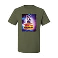 thumbnail image 2 of Wild Bobby, Space Pitbull Riding a Hamburger, Animal Lover, Men Graphic Tees, Military Green, X-Large, 2 of 3
