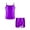 Purple, variant on TiaoBug Kids Girls Yoga Workout Outfit Shiny Metallic Camisole Top with Shorts Gymnastic Dance Costume Purple 8