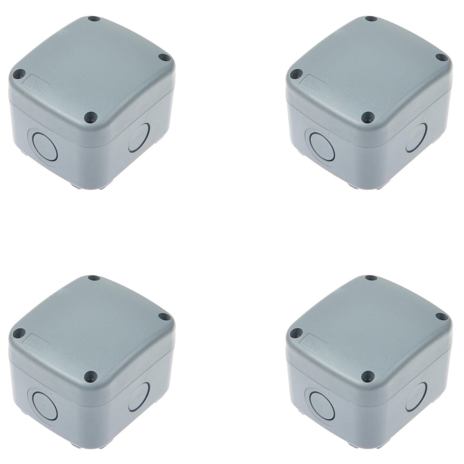 4 PK IP66 Waterproof Outdoor Junction Box Weatherproof Junction Cable