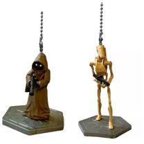 Star Wars Battle Droid & Jawa Fan Lamp Pull Chain Figure Figurine Pvc Clone Wars New