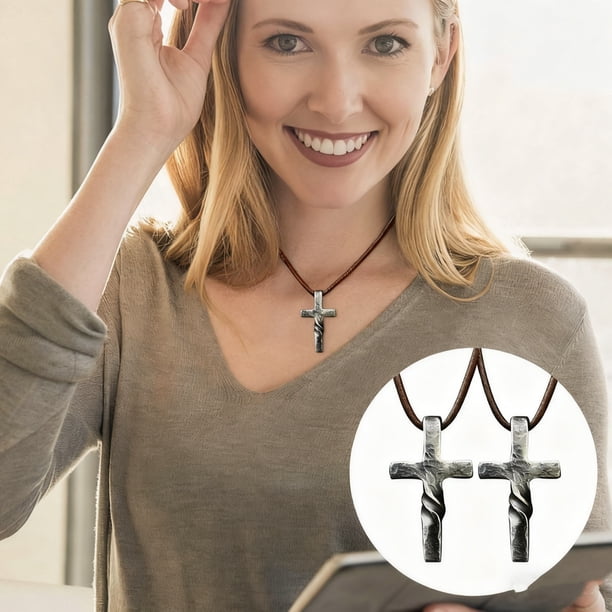 Collar con Colgante de Aleación para Hombres y Mujeres, Regalo Exquisito Tridimensional Decorativo, 2 Piezas