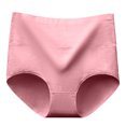 thumbnail image 2 of Underwear Women Pack Cotton, Womens Underwear Soft High Waist Breathable Solid Color Briefs Panties For Women, 2 of 5