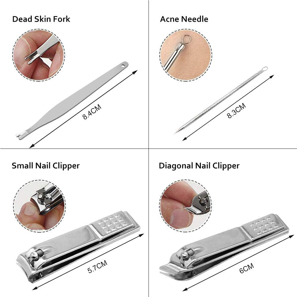  FERYES Nail Clippers Set - Premium Quality Stainless Steel  Toenail and Fingernail Clipper for Manicure - 4PCS Nail Care Tool Kit :  Beauty & Personal Care
