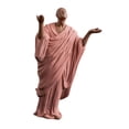 thumbnail image 1 of DOLITY Buddha Statue Home Decor Ceramic Collectible Ornament for Car Yard Bookshelf pink 10.5x6x17.5cm, 1 of 9
