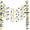 Blue,gold, variant on 5 Pieces Red Round Dots Garland Graduation Party Hanging Decor Each Length 13.1ft Glitter Paper Dot Streamers for Birthday Wedding Classroom Supplies (White)