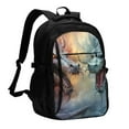 thumbnail image 1 of Balery White And Red Storm Dragon Mochila con carga USB para hombre y mujer - Mochila impermeable y antirrobo para portátil con puerto USB para viajes, trabajo, estudios y universidad, 1 of 7