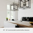 thumbnail image 5 of Hunter - Doherty 4-light Onyx Bengal, Large Chandelier, Dimmable, Casual Style, Square Shaped, for Bedrooms, Dining, Living Rooms - 19409, 5 of 7