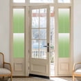 thumbnail image 3 of Vibrant Green Window Privacy Film and White Gradient Decorative Glass Window Film UV Blocking Static Cling Non-Adhesive Sticker Covering for Home Door 23.6 x 78.7 inches, 3 of 8