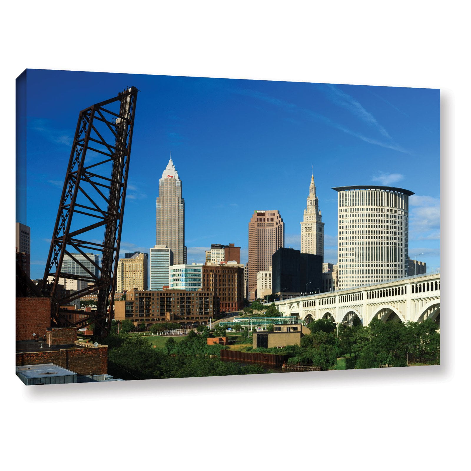 Cody York "Cleveland 13" Floater-Framed Gallery-Wrapped Canvas