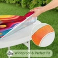 thumbnail image 5 of Colorful Tie Dye Flow Ball Pattern Round Fitted Tablecloth with Elastic Edge,Dining Table Cover Waterproof,Outdoor Round Tablecloth for Camping,Dining,Indoor and Outdoor, 5 of 7