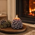 thumbnail image 4 of Cadancy Pine Cone Shape Scented Candles Soy Wax Aromatherapy Home Decor Tabletop Centerpiece Christmas Winter Holiday Decoration Indoor Fragrance Gift Set Party Seasonal Ornament, 4 of 7