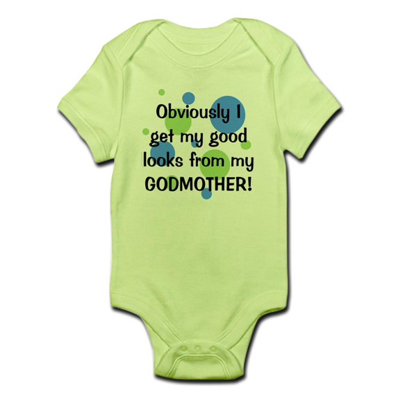 CafePress - Good Looks From Godmother Infant Bodysuit - Baby Light Bodysuit