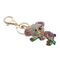 thumbnail image 4 of Koala Shaped Key Ring with Rhinestones for Bag Decoration Purple Creative Art Charm Metal Pendants, 4 of 8