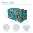 thumbnail image 7 of ZUXONGSY Sunflower Tissue Box Covers Modern PU Leather Tissue Box Holder with Snap Button Decorative Tissue Organizer Easy to Clean Tissue Cover Home Accessories Decoration, 7 of 7