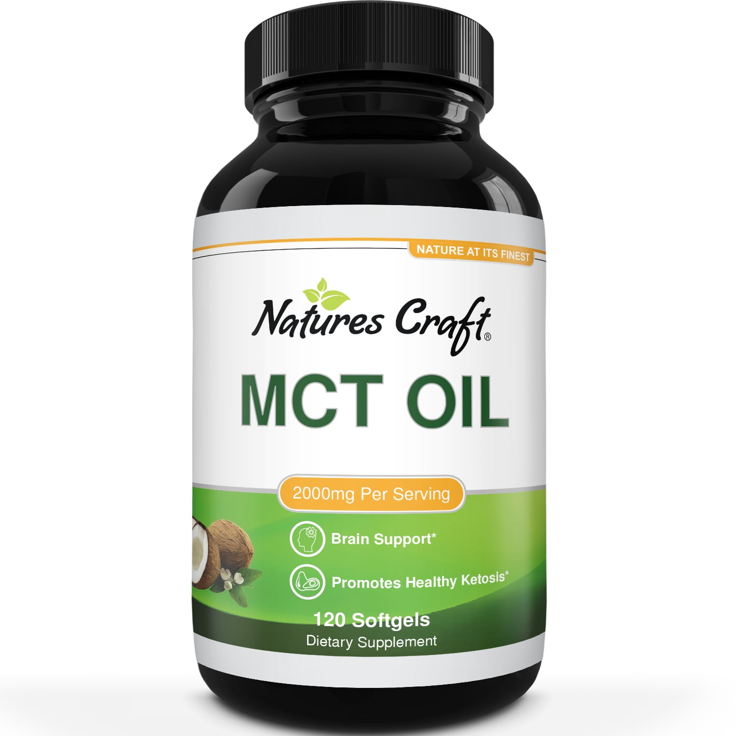C8 MCT Coconut Oil Capsules - C8 MCT Oil Keto Diet Pills with Pure Coconut Oil Natural Appetite Suppressant - Keto MCT Oil Capsules and Keto Supplements for Ketosis Fat Loss and Energy Boost