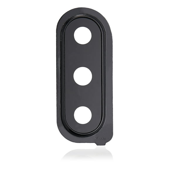 Replacement Back Camera Glass Lens And Cover Bezel Compatible For Samsung Galaxy M30 (M305 / 2019) (Black)