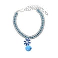 thumbnail image 2 of LYMAYTER Dog Collar with Bell Pendant Rhinestones Design Adjustable Extension Chain Ultra-Light Pet Collar Jewelry Necklace, 2 of 7