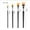 Black, variant on Comb Artist Brush Set, 4 Pcs Acrylic Paint Brushes for Acrylic Oil Watercolor Painting, Professional Nylon Hair Paintbrushes for Artists, Students, and DIY Art Craft Painting Supplies