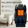 thumbnail image 5 of Zero Gravity Full Body Massage Chair Recliner with Built-in Heat Therapy, Foot Roller, Airbag Massage System, Stretch Vibrating Wireless Bluetooth Speaker, Gold, 5 of 7
