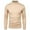 Khaki Mens Sweaters, variant on Sweaters for Men Long Sleeve Mock Neck Shirt Casual Stretch Fit Lounge Sleep Undershirts