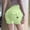 Green, variant on Women's High-Waisted Scrunch Butt Shorts with Side Pockets and Stretchy Waistband, Buttery Soft Fabric for All Day Comfort Army Green L