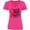 Hot Pink, variant on Inktastic Never Stop Fighting Stroke Awareness Red Ribbon Women's V-Neck T-Shirt