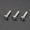 thumbnail image 3 of RoyceMart 1/4-20 x 3/4 "(30 PCS) Tornillo de cabeza plana de acero inoxidable 304 18-8 Tornillos de unión Pernos de conexión de rosca completa Pernos para muebles, 3 of 5