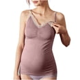 thumbnail image 7 of Hilenly Womens Nursing Tank Tops Built in Bra for Breastfeeding Maternity V Neck Lace Camisole Brasieres, 7 of 7
