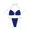 Blue, variant on Wancir Women's Bikini Sets New Fashion Comfortable Bikini Women's Sexy Plain Color Swimsuit Bikinis