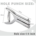thumbnail image 2 of Single Hole Punch Heavy Duty Punch Paper Punch Portable Handheld Long Hole Punch (6mm), 2 of 5