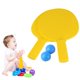 thumbnail image 2 of Blue Plastic Table Tennis Racket for Kids Playing with Lightweight Durable Design 1 Pair, 2 of 4