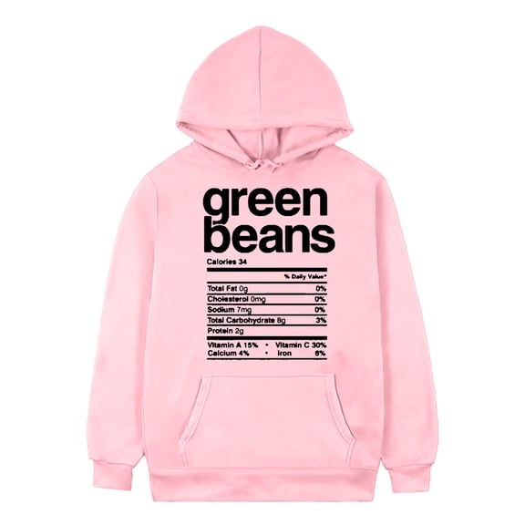 Fesfesfes Hooded Sweatshirt for Men Healthy Recipes Printed Long Sleeve Hooded Tops Casual Pullover Hooded Sweatshirt or