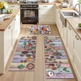 thumbnail image 2 of Findosom Kichen Rug Set of 3,Non Slip Machine Washable Kitchen Runner Rug for Floor,Spices Farmhouse Kitchen Rugs Absorbent for Sink,Hallway,Office,Kitchen Decor,Colorful 19"x32"+19"x48"+19"x60", 2 of 7