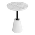 thumbnail image 2 of Moe's Home Collection Table d'Appoint Extérieure en Pierre de Fondation Blanche, 2 of 6