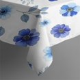 thumbnail image 3 of Pioneer Flower Floral Print Pattern Rectangle Tablecloth 60"x84", Waterproof Polyester Table Cloth, Wipeable Spillproof for Dining Camping Indoor Outdoor, 3 of 5