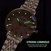 POEDAGAR Women Watches Fashion Rose Gold Steel Quartz Watch Waterproof Luminous Week Date Swiss Brand Ladies Wristwatch Bracelet