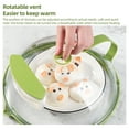 thumbnail image 3 of Microwave Microwave Splatter Cover for Food - Clear Microwave Splash Guard Cooker Lid with Handle / Adjustable Steam Vents Holes 10 Inches Plate Covers Kitchen Gadgets and, 3 of 7
