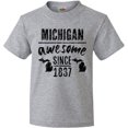 thumbnail image 3 of Inktastic Michigan Awesome Since 1837 Youth T-Shirt, 3 of 5