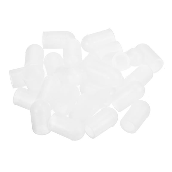 88Pack Silicone End Caps, 7.5mm(5/16") ID 13mm(1/2") Height, Clear