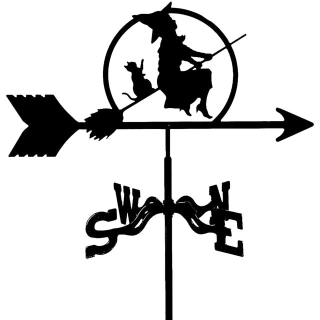 QISIWOLE Weather Vane Silhouette Roof Mount Weathervane Stainless Steel Wind Direction Indicator Weathercock Outdoor Metal Bracket Garden Courtyard D D6a5203d 9468 4438 Ae48 9bfd45e732f6.c459204de14905eb862d788d31290931
